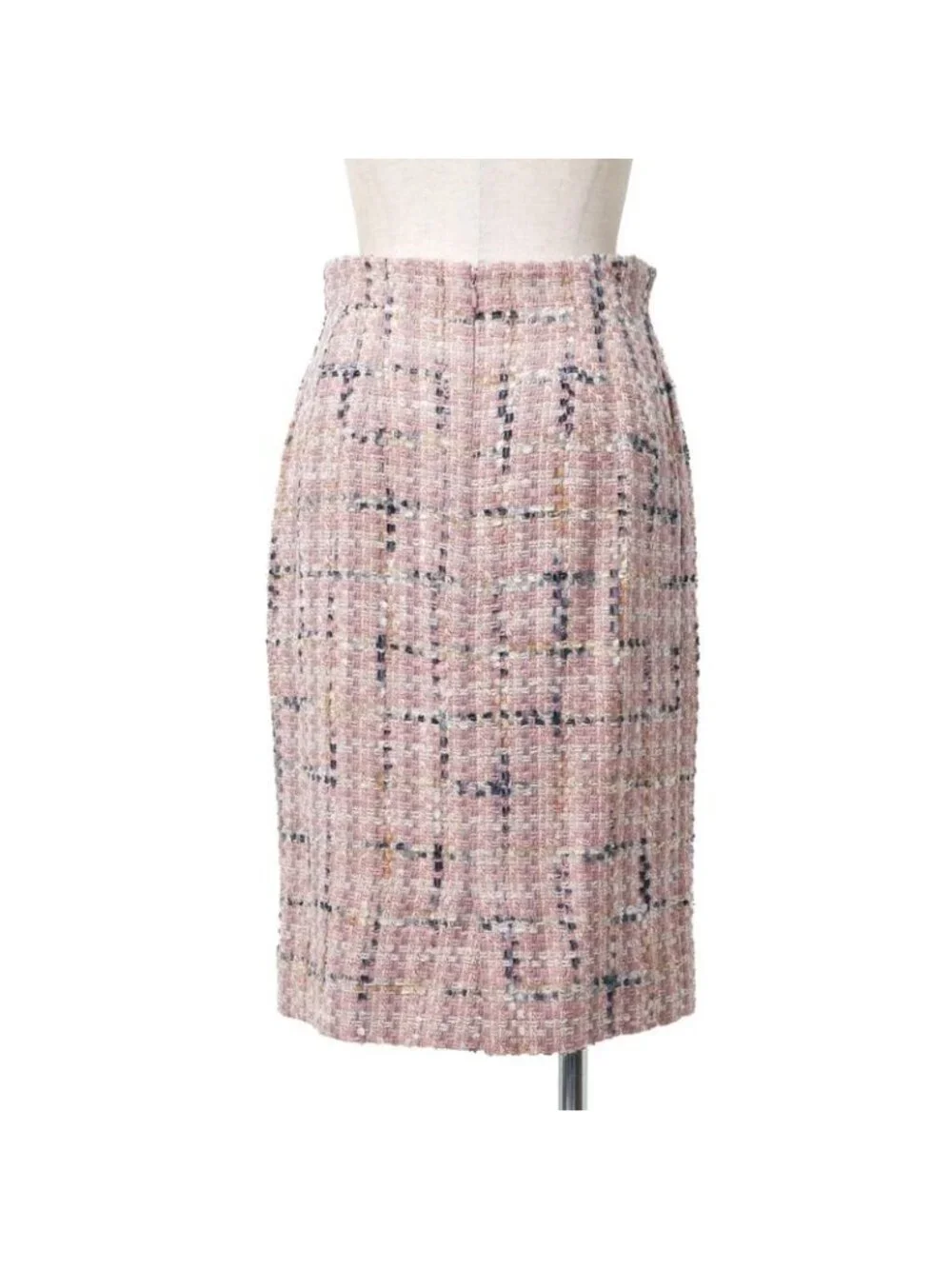 Dior Vintage Skirt 9 Tweed Long Jacket Tight